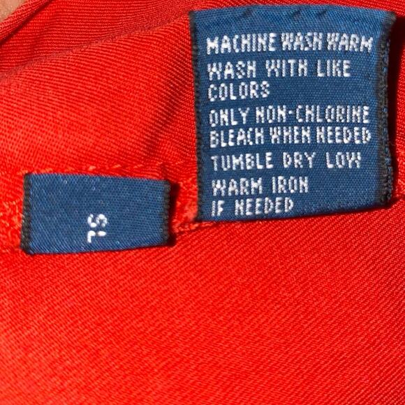 Polo by Ralph Lauren Tyler Short VIntage Pleated front Preppy shorts size 38 red - Picture 6 of 7